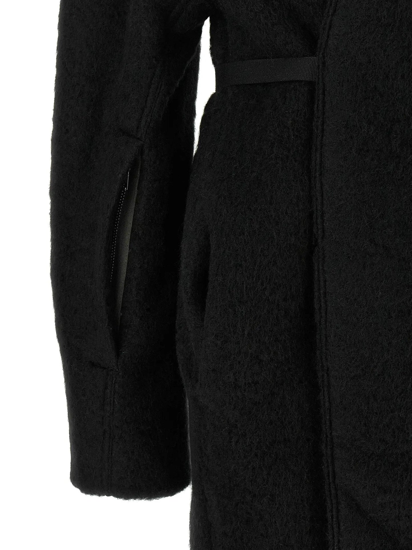 Rick Owens Black Marabou Coat