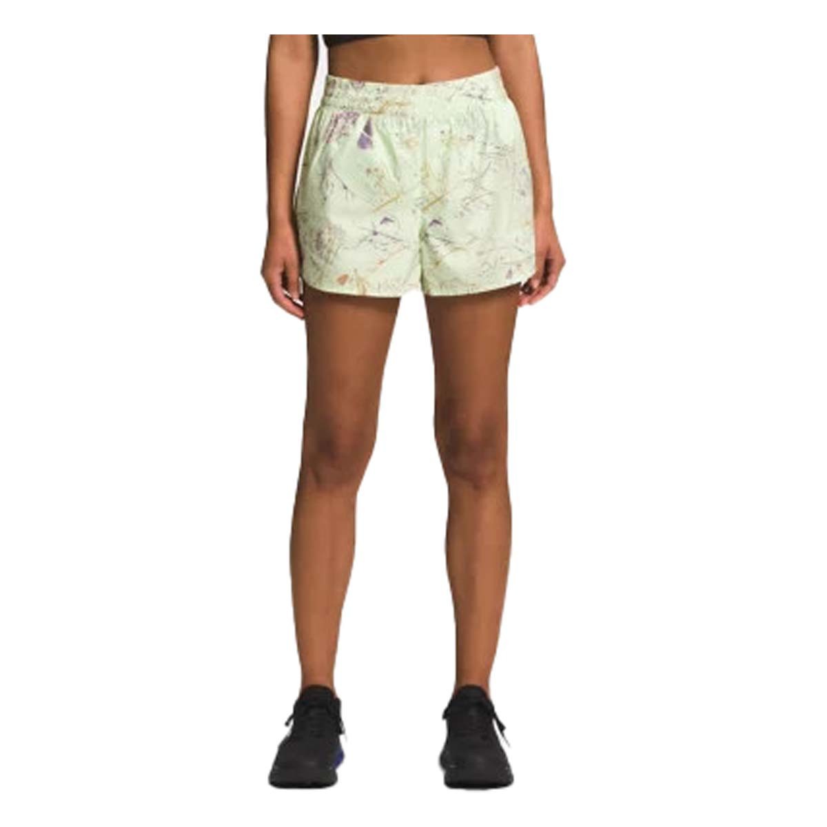 The North Face - Limitless Run Short - Women's - Pink Glo Valley Floor Print