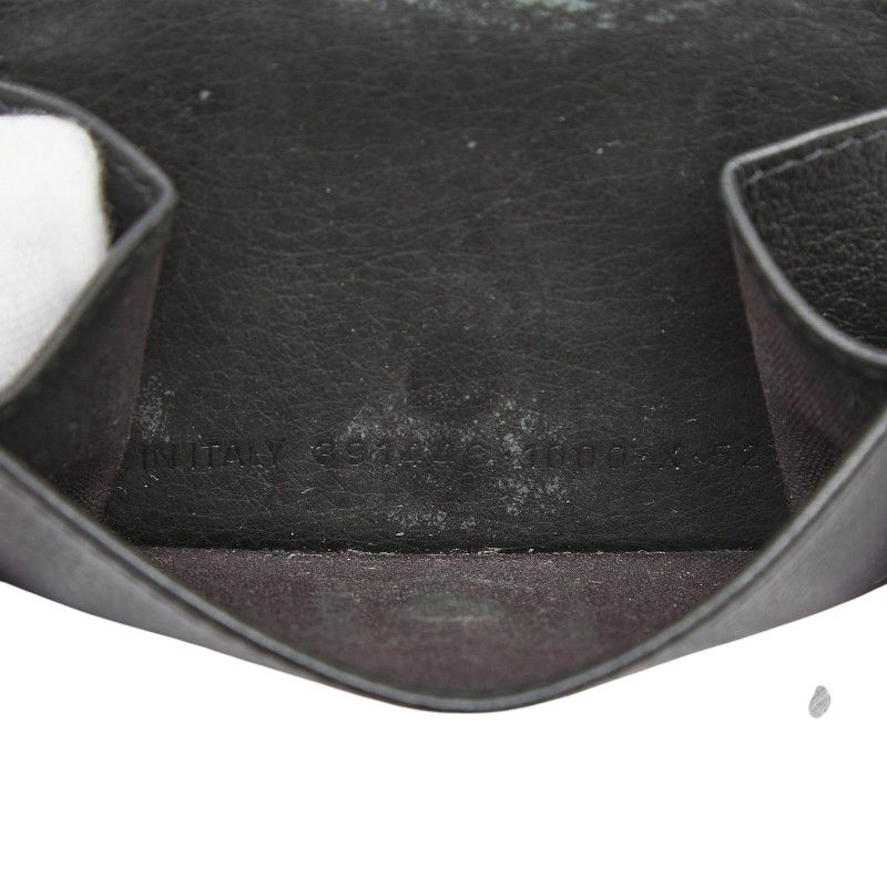 Balenciaga Paper Mini Wallet Trifold Compact Black Leather