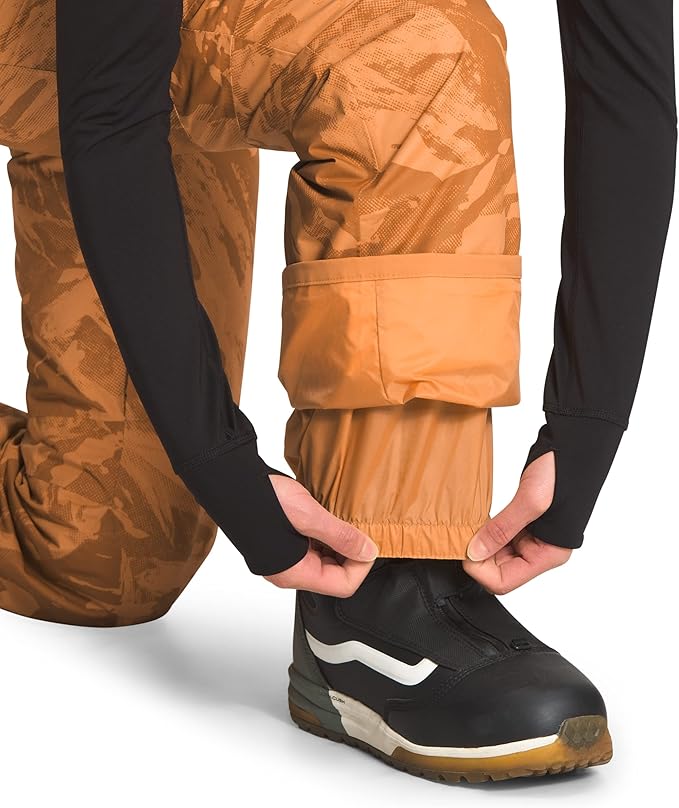 The North Face - Freedom Insulated Bib - Women's - Topaz Tonal Mountainscape Print