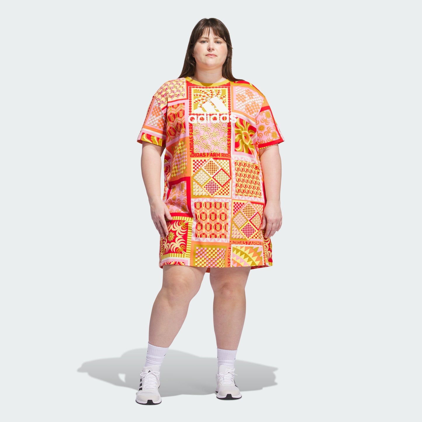 Women's adidas x FARM Rio Slim Dress (Plus Size)