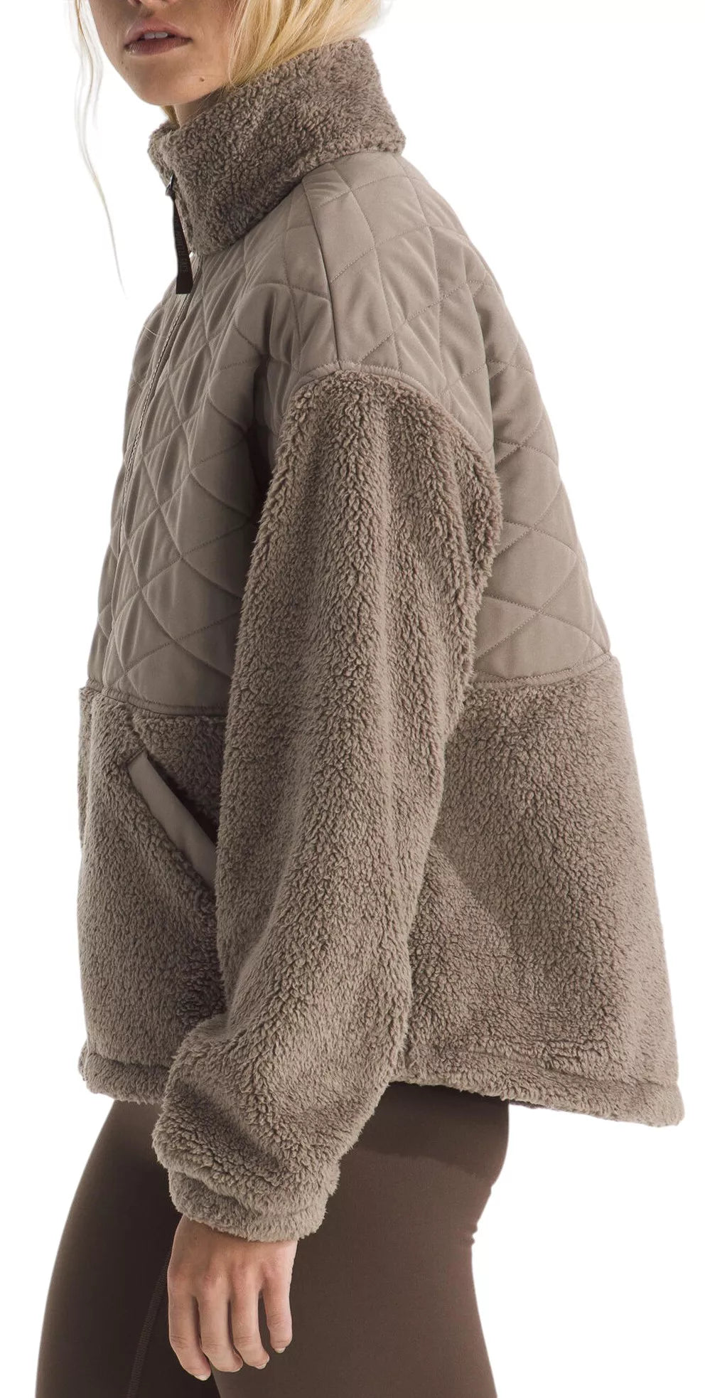 The North Face - Women's Cabin Fleece Full Zip - Mocha Brown