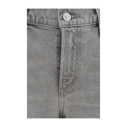 Citizens of Humanity Gray Cotton Straight-Leg Jeans