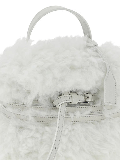 Moschino White Leather Handbag