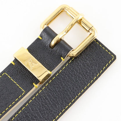 Louis Vuitton Ceinture Suhali Studs Leather Noir Black Belt