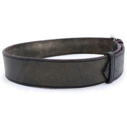 Hermes Etriviere Leather Belt Black