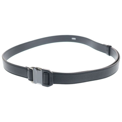 Dior Logo Buckle Leather Belt Black