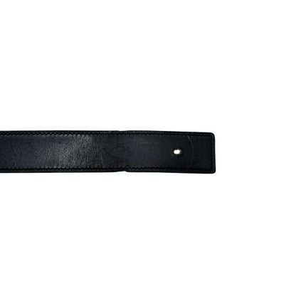 Hermes Belt Black Brown Evelyne Waist 94 30 Box Calf Togo Perforated Logo Buckle