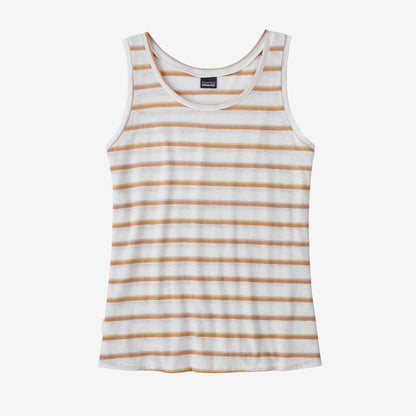 Patagonia Women's Mainstay Tank Top Canotta da donna Sunset Stripe: Birch White