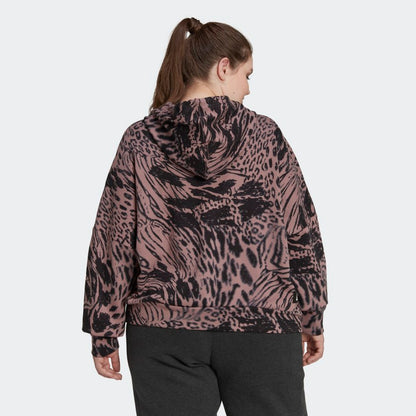 Women's adidas Future Icons Animal Print Hoodie (Plus Size)