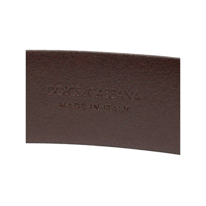 Dolce & Gabbana Brown Leather Regular Belt