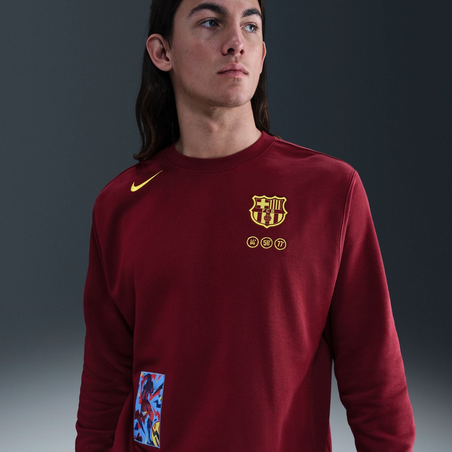 Nike FC Barcelona Club Fourth Men's Soccer Crew-Neck