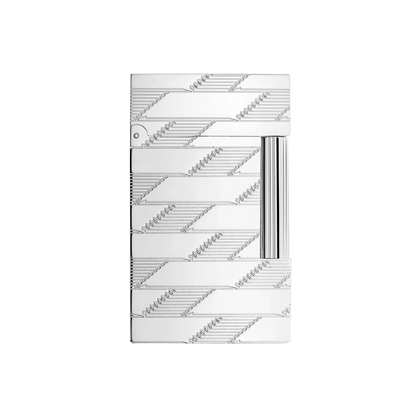 S.T. DUPONT Ligne 2 Monogram 1872 Palladium Guilloche Lighter/Briquet C16180