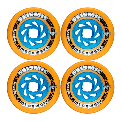 Seismic Megawatt Defcon Wheels 90x58mm 74a - Mango (Set of 4)