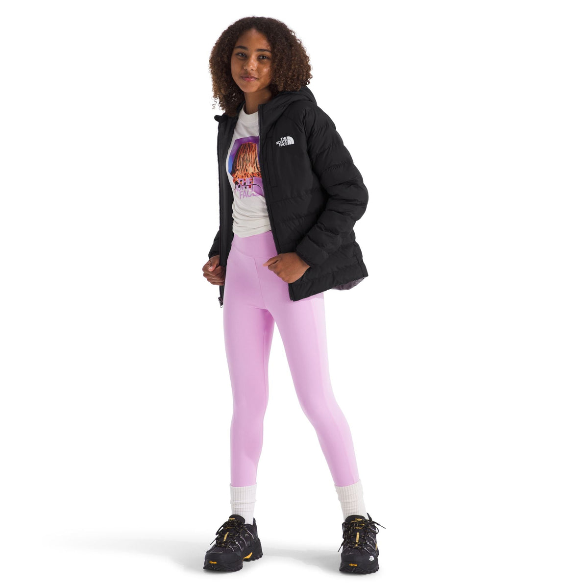The North Face Girls' Reversible Perrito Hooded Jacket