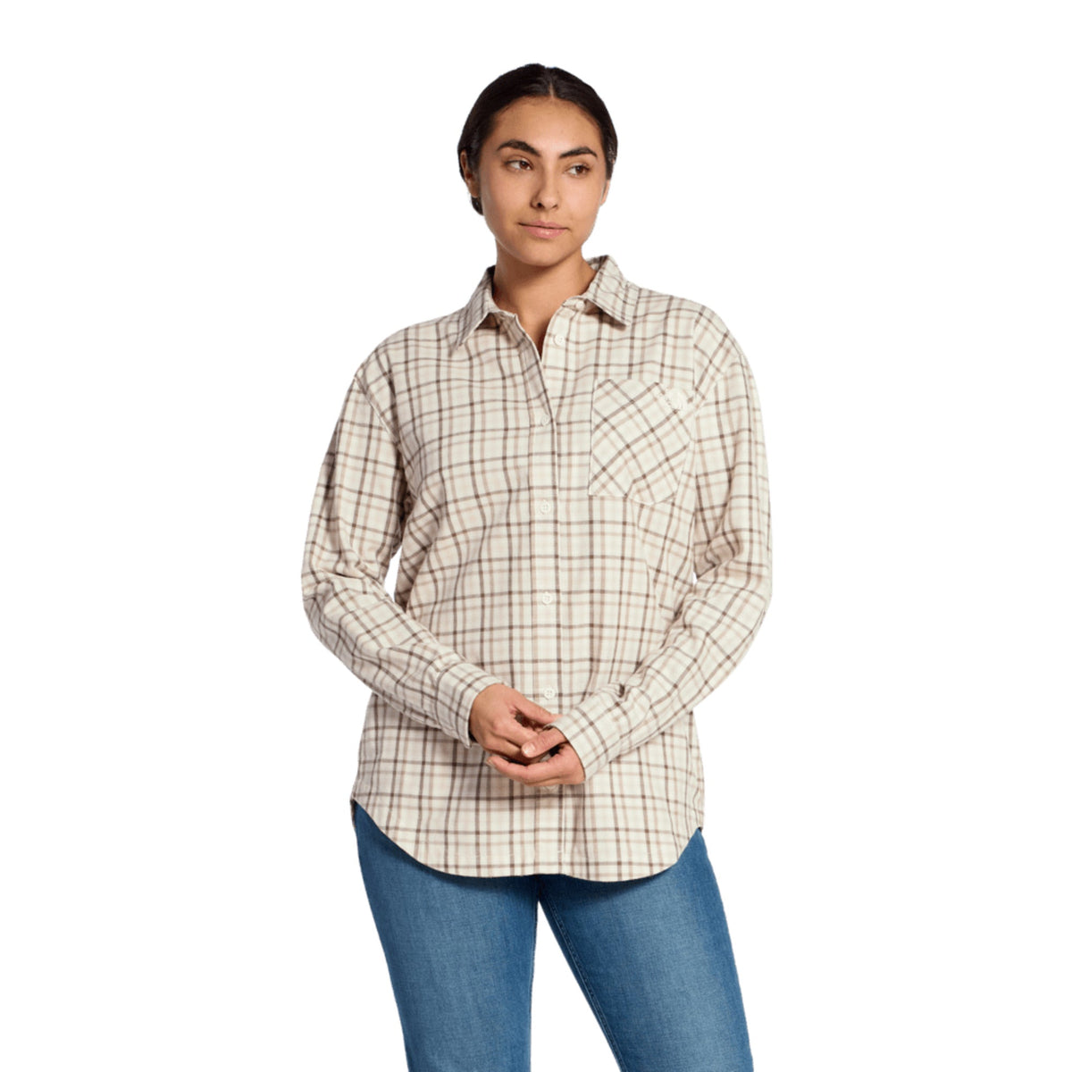 The North Face Women's Mountain Falls Flannel Button-Down Long-Sleeve Shirt
