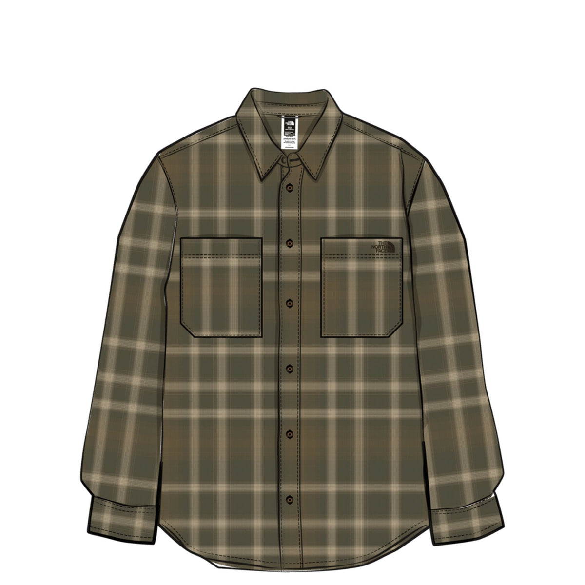 The North Face Men's Mountain Falls Flannel Button-Down Long-Sleeve Shirt
