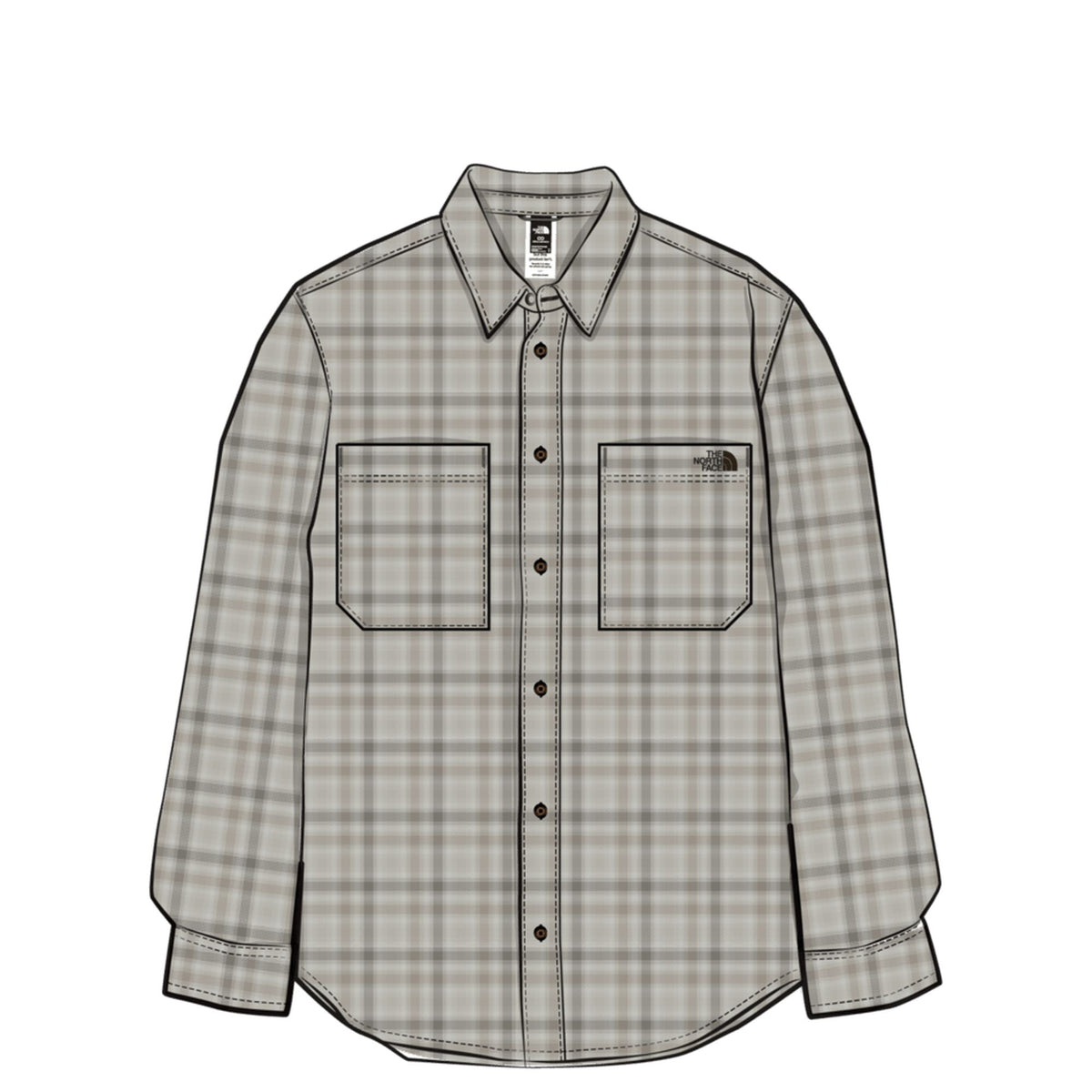 The North Face Men's Mountain Falls Flannel Button-Down Long-Sleeve Shirt