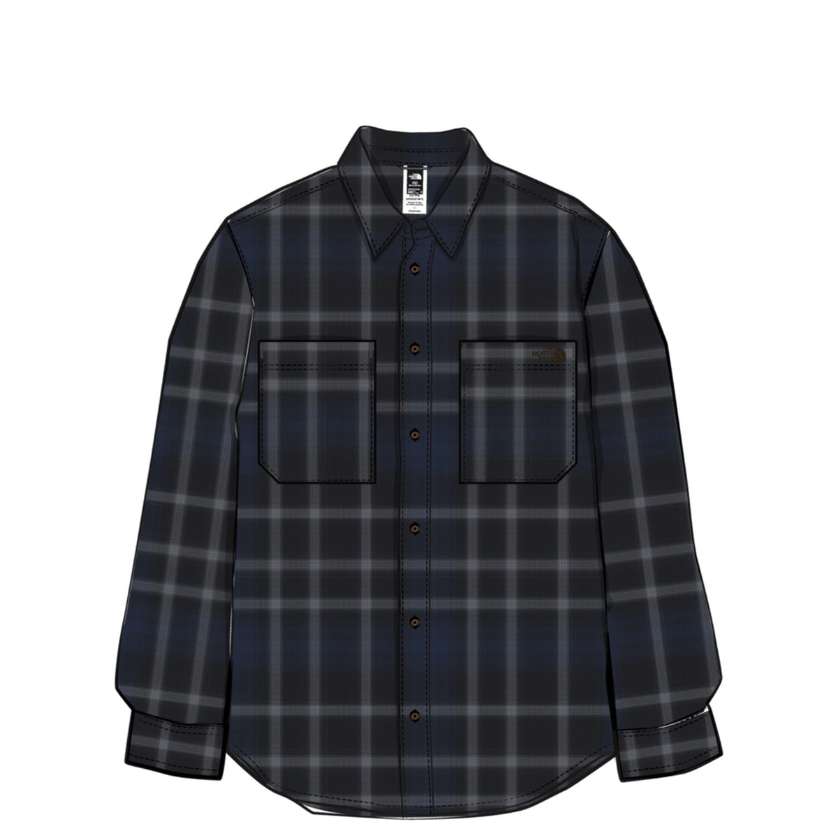The North Face Men's Mountain Falls Flannel Button-Down Long-Sleeve Shirt