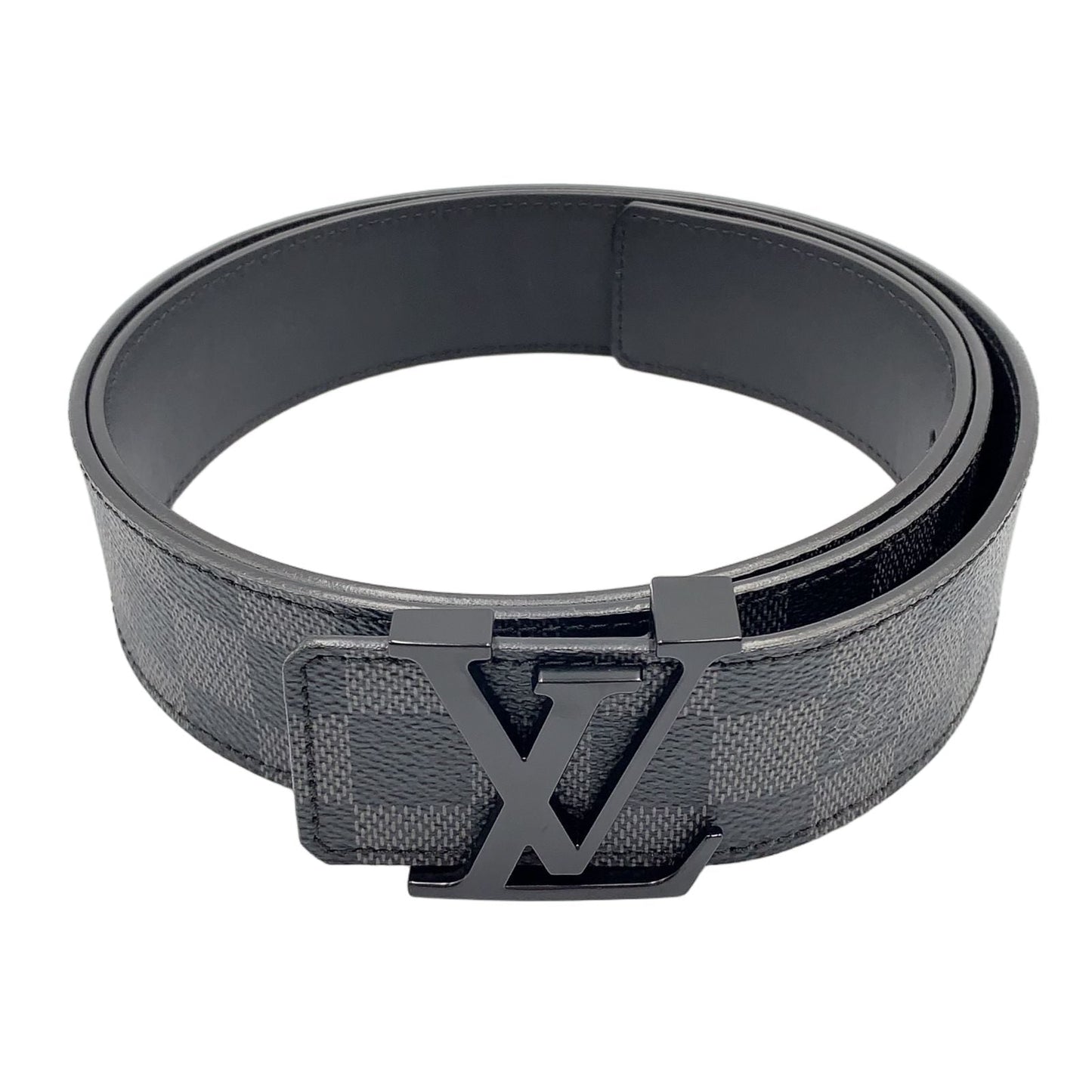 Louis Vuitton Ceinture LV Initial Leather Black Belt