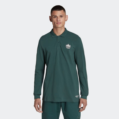 Men's adidas Graphics Campus Long Sleeve Polo Shirt