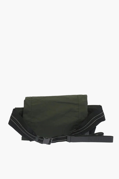 Bottega Veneta Mesh Detail Green Nylon Belt Bag