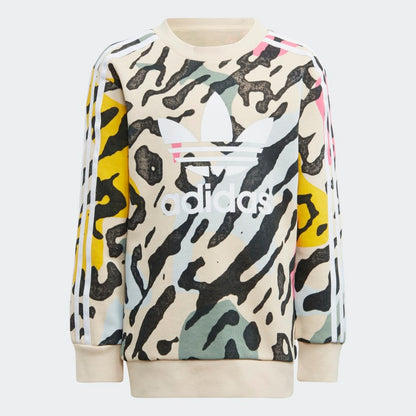 Kids' adidas Animal Print Crew Set