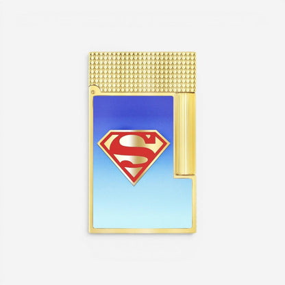 S.T. Dupont DC Comics Superman Line 2 Blue Lacquer Lighter C16027CL